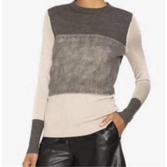 Rag and Bone Marissa sweater grey cream size S orig $295 - Picture 1 of 6
